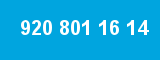 920 801 16 14 920 801 16 14